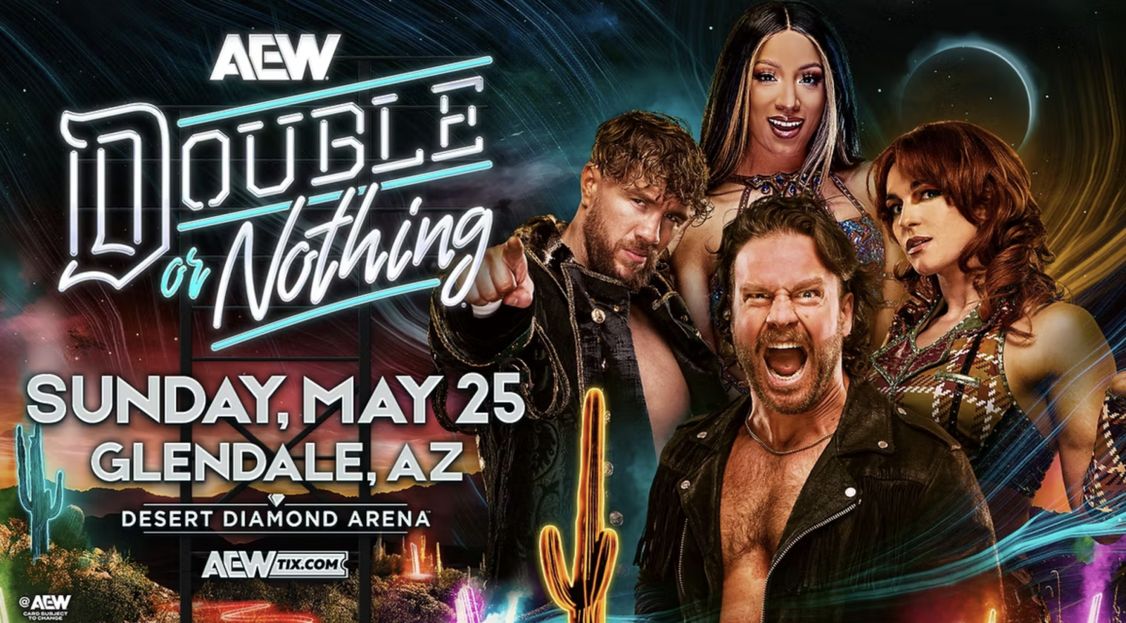 AEW Double or Nothing 2025: card e come vederlo in streaming