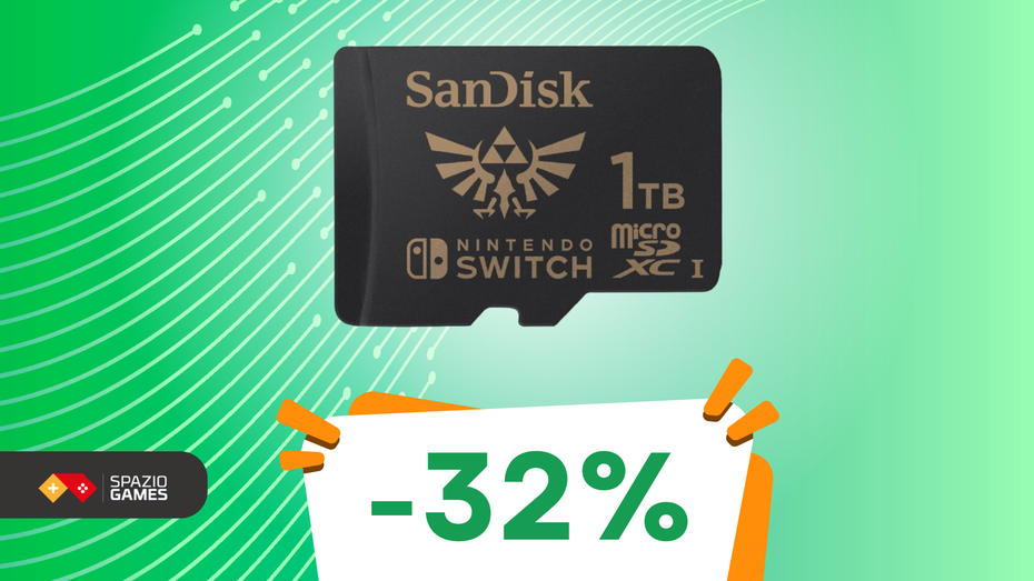 Immagine di IMPERDIBILE: microSDXC SanDisk 1TB per Nintendo Switch con uno SCONTO del 32%!