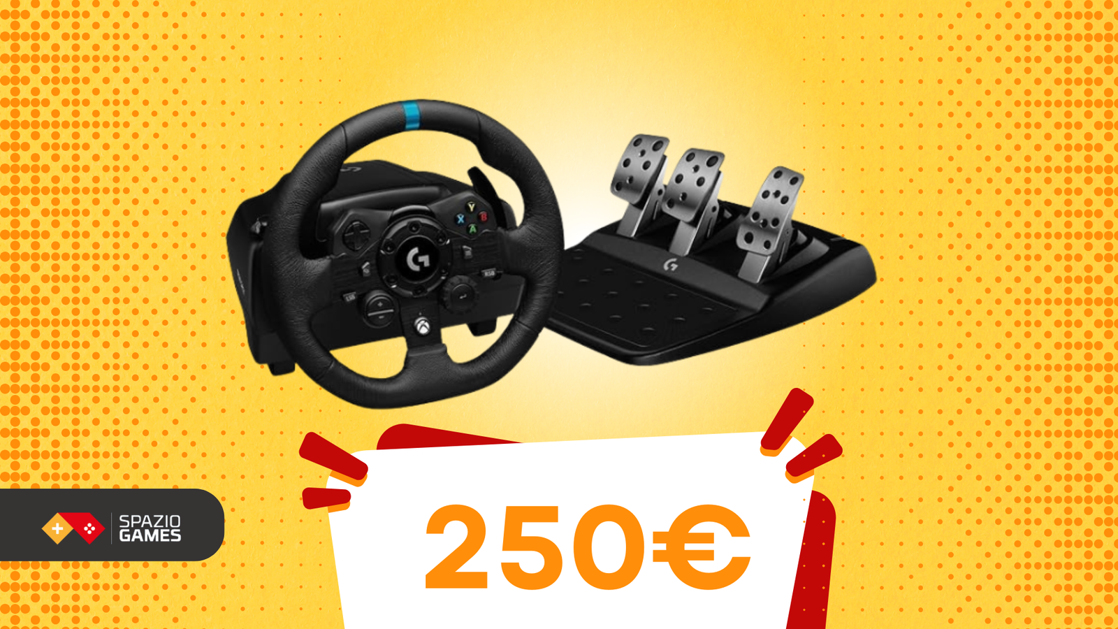 Volante Logitech G923: senti ogni curva, domina ogni gara!