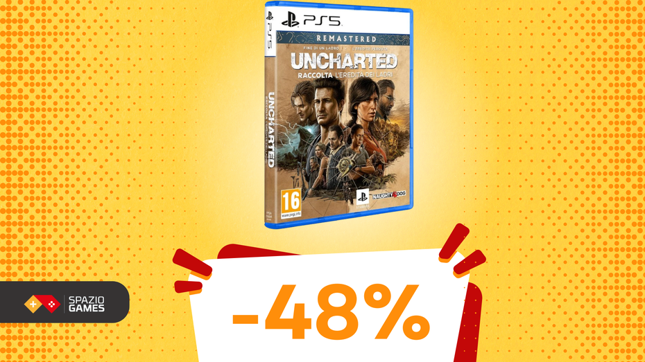 Immagine di Uncharted: L'Eredità dei ladri per PS5 a MENO DI 20€: un'OFFERTA da non perdere!