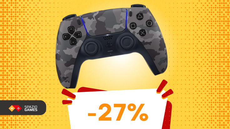 Mimetico fuori, potente dentro: DualSense Gray Camouflage a 55€!