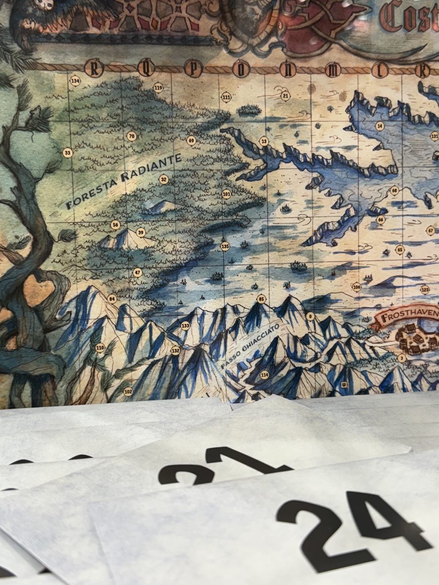 Una parte della mappa del mondo di gioco