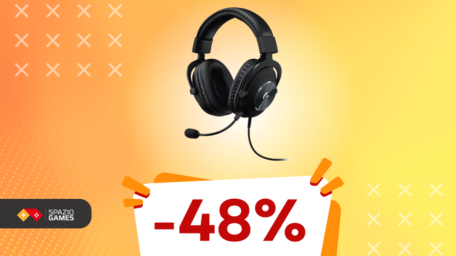 Immagine di Logitech G PRO X: cuffie da gaming professionali ora a META' PREZZO!