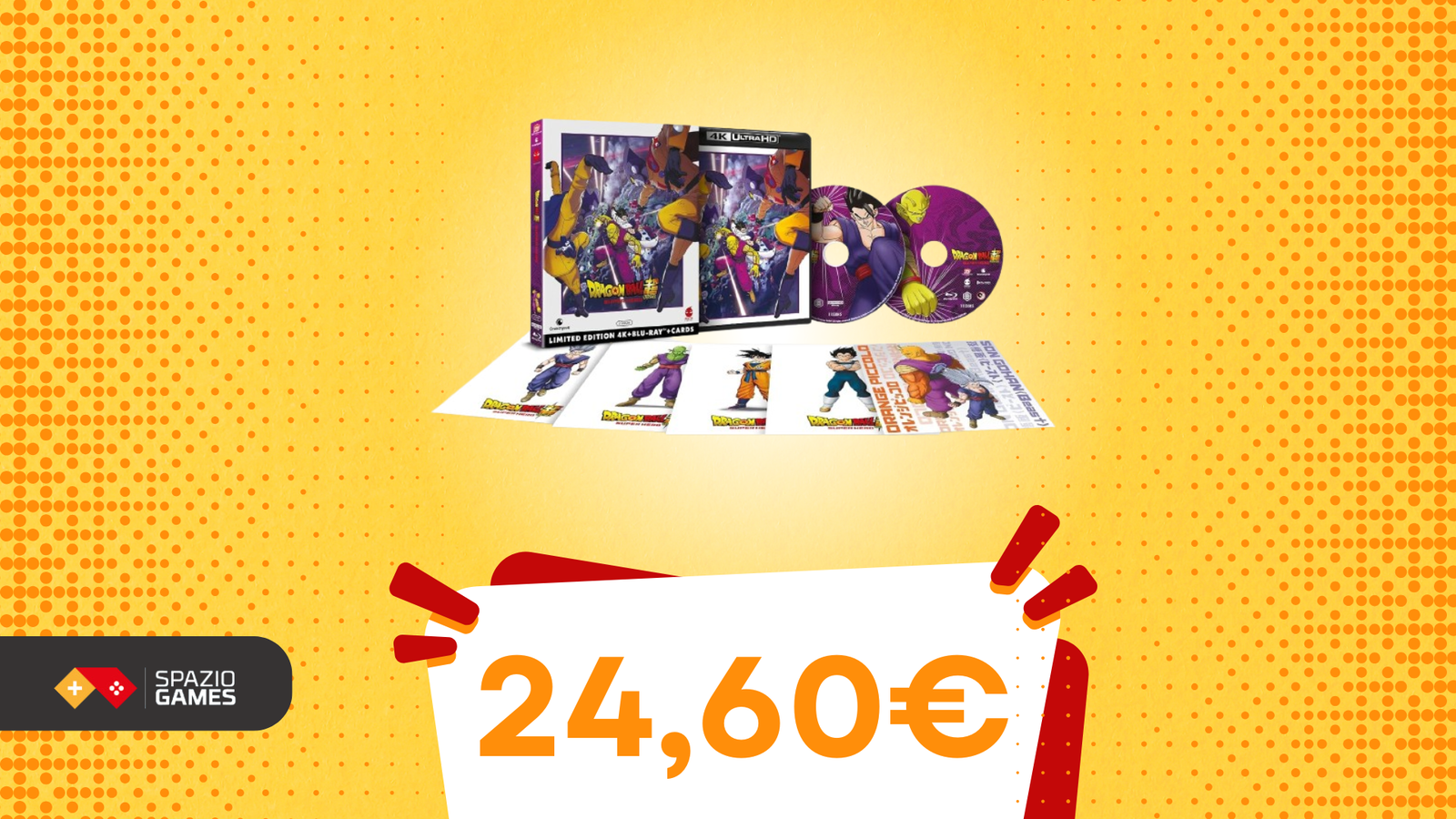 Dragon Ball Super: Super Hero, la battaglia definitiva in 4K ora in SCONTO!