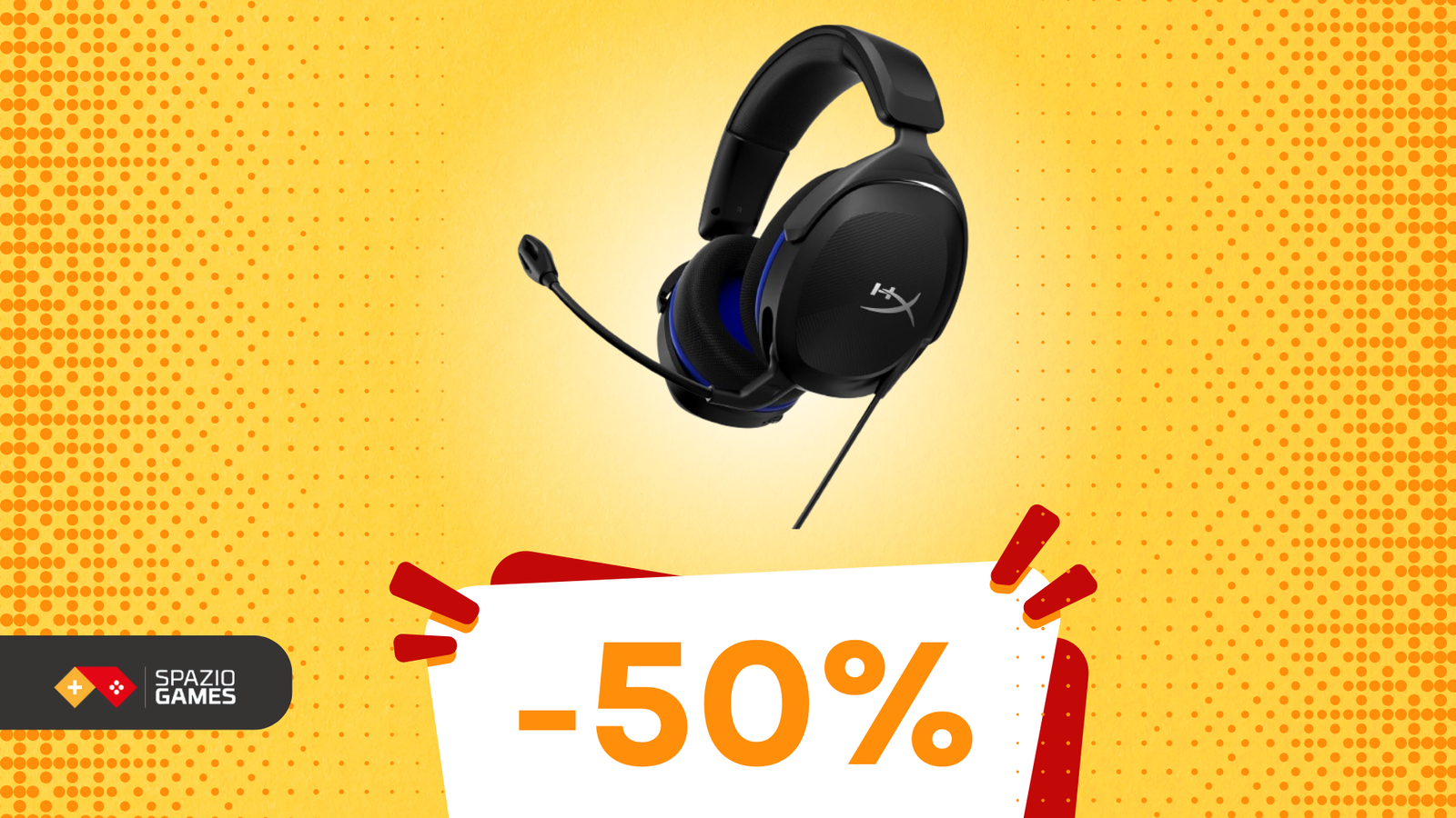 SUPER SCONTO HyperX Cloud Stinger II Core: qualità audio e comfort a META' PREZZO!