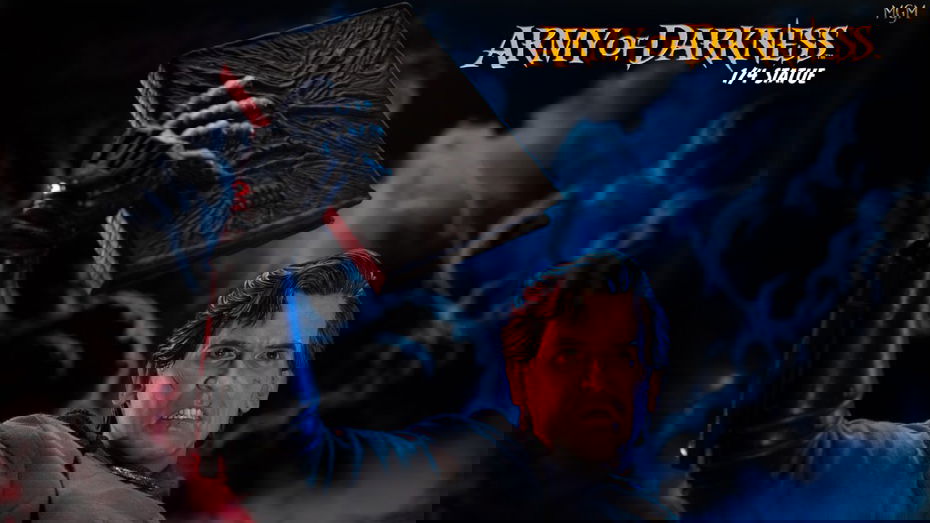 Immagine di Ash Williams pronto alla battaglia nella spettacolare statua di Infinite Statue