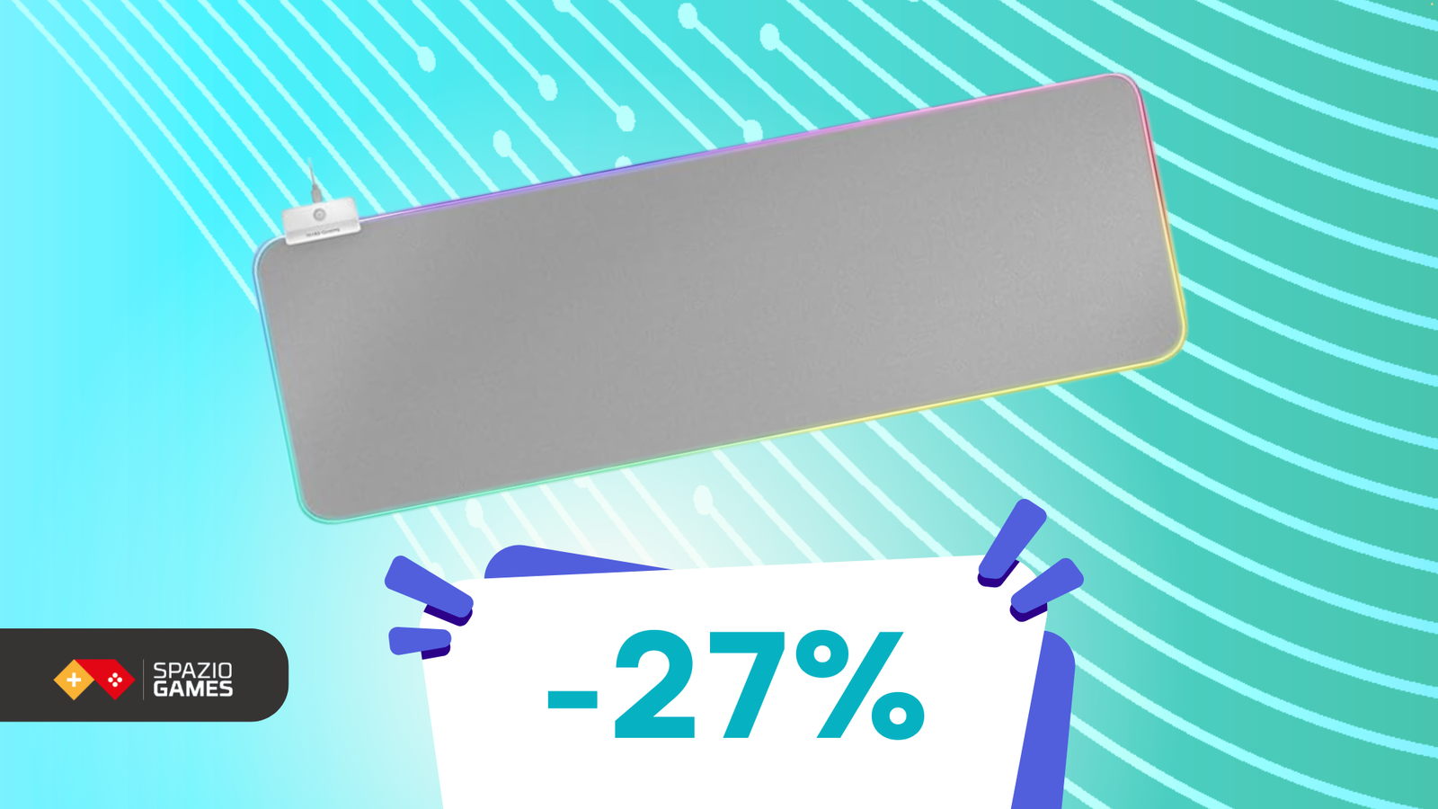Illumina il tuo setup: tappetino XXL RGB Mars Gaming a soli 17€!