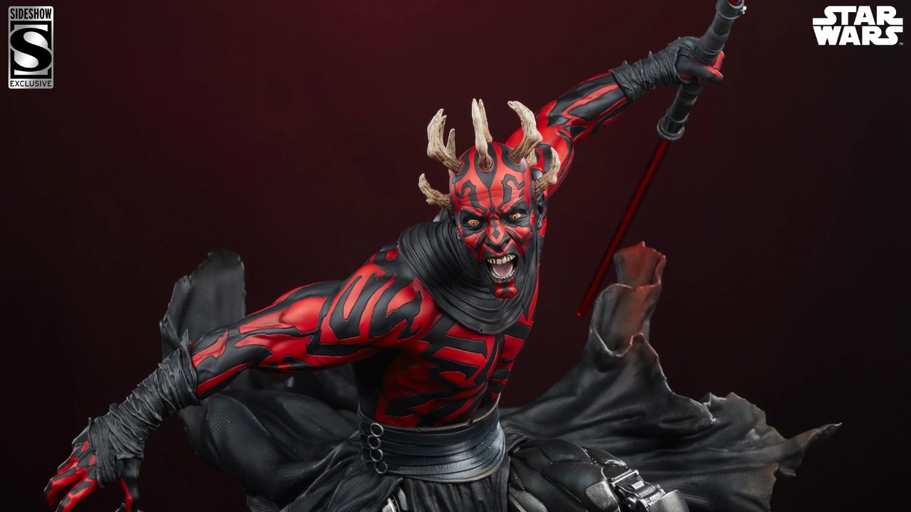 Darth Maul, la nuova statua Sideshow sprigiona il Lato Oscuro