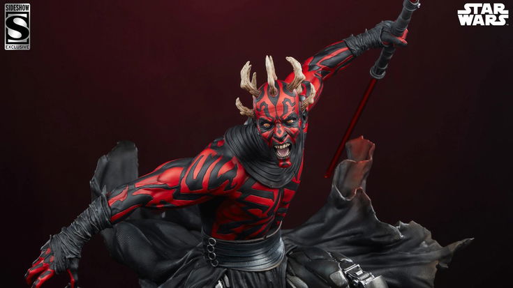 Darth Maul, la nuova statua Sideshow sprigiona il Lato Oscuro