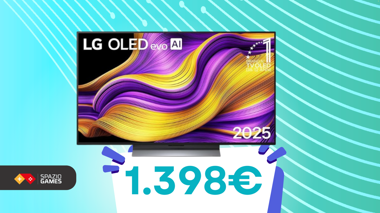Cinema, gaming, AI: smart TV LG OLED 48" oggi al minimo storico!
