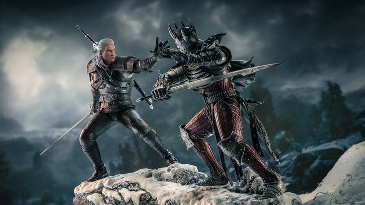 Geralt Vs Ereding: Pure Arts celebra lo scontro finale di The Witcher 3 con un diorama glaciale