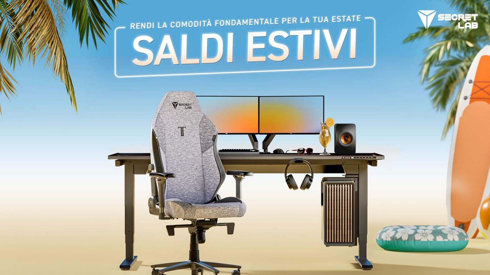 Offerte Secretlab: risparmi fino a 200€ su sedie e scrivanie!