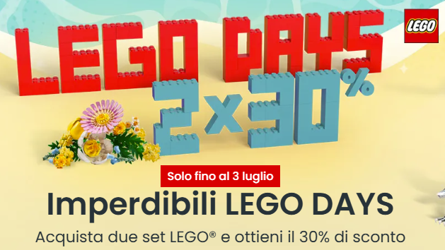 LEGO Days IBS: sconti fino al 30% su tantissimi set!