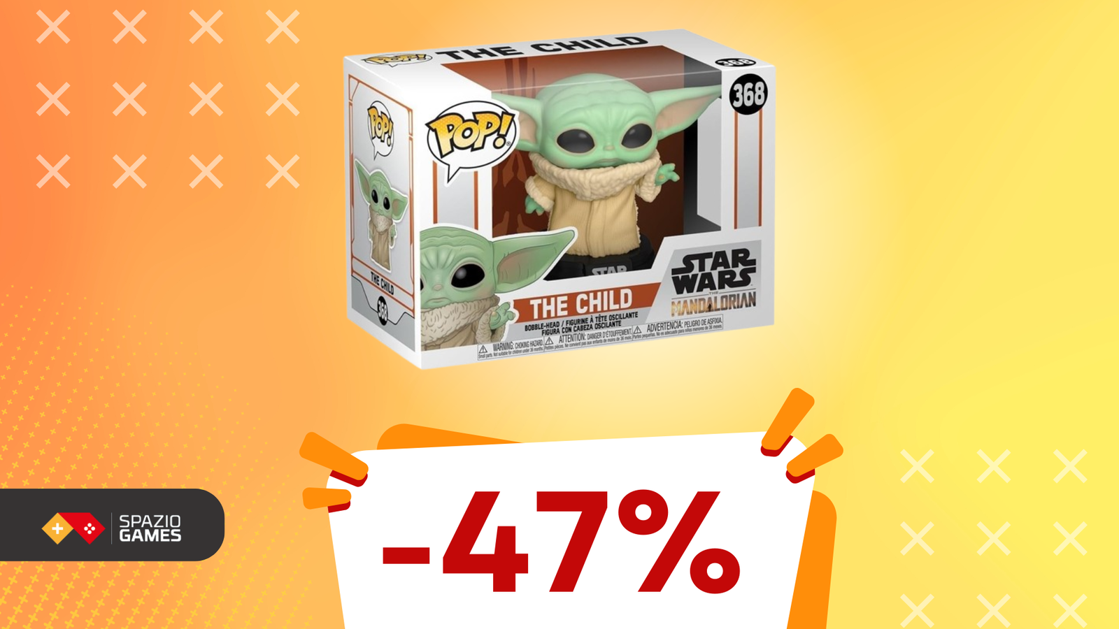 Non puoi perderti il Funko POP! Star Wars: The Mandalorian – Grogu, ora SCONTATO del 47%!