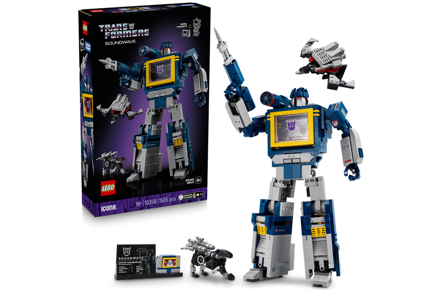 LEGO Icons 10358 Soundwave: da robot a lettore di cassette