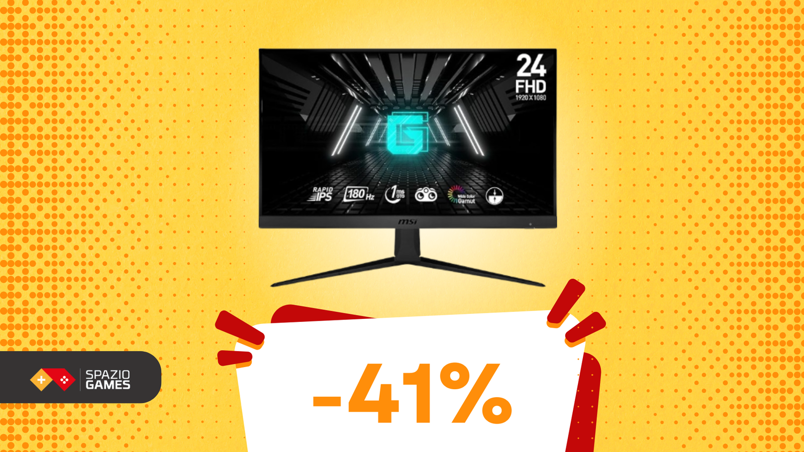 Il tuo nuovo alleato gaming: monitor MSI 23,8" a soli 100€!