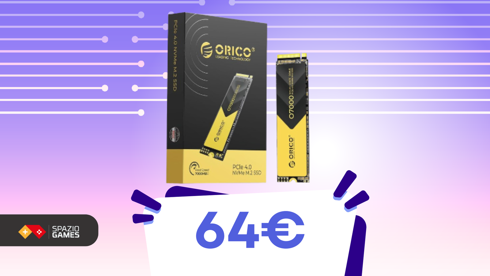 SSD 1TB ultraveloce per PS5 e PC oggi a 64€!