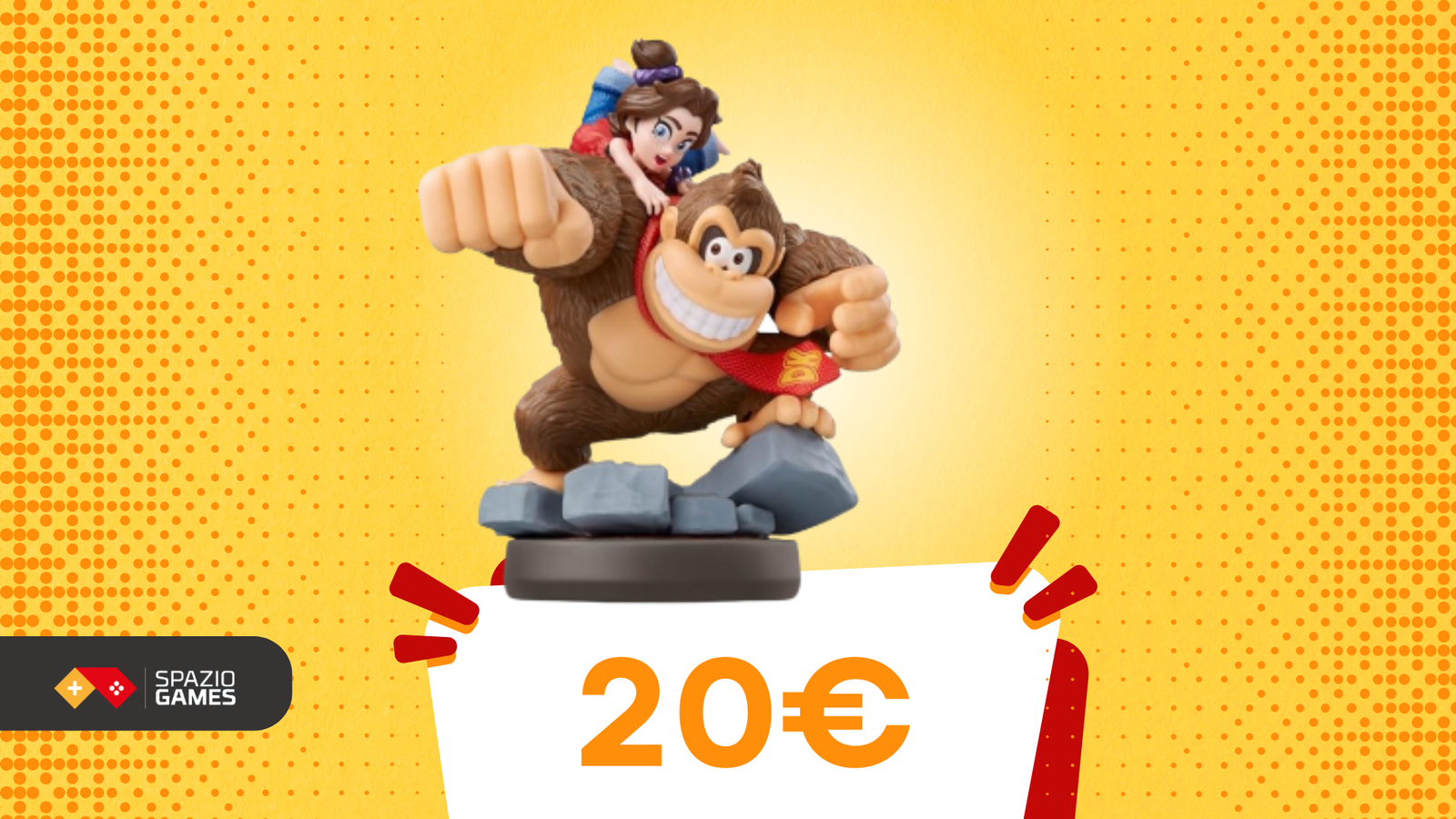 Da collezione: amiibo di Donkey Kong & Pauline a 20€!