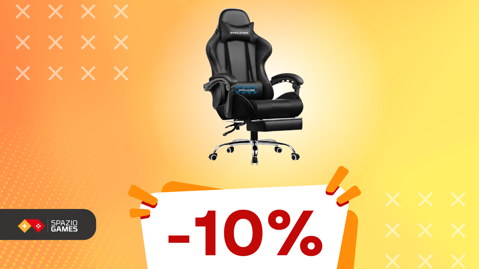 Sedia robusta e massaggiante in OFFERTA LAMPO: migliora il tuo gaming!