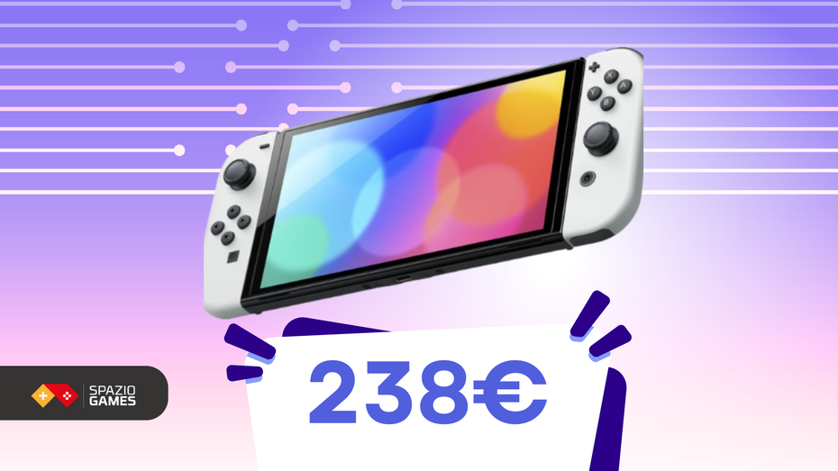Immagine di Nintendo Switch OLED: gioca dove vuoi, con colori che prendono vita!