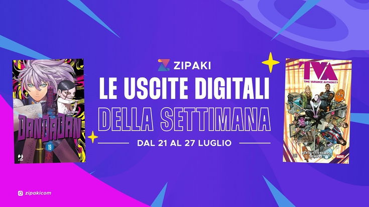 Zipaki: tutti i fumetti disponibili in digitale a luglio 2025