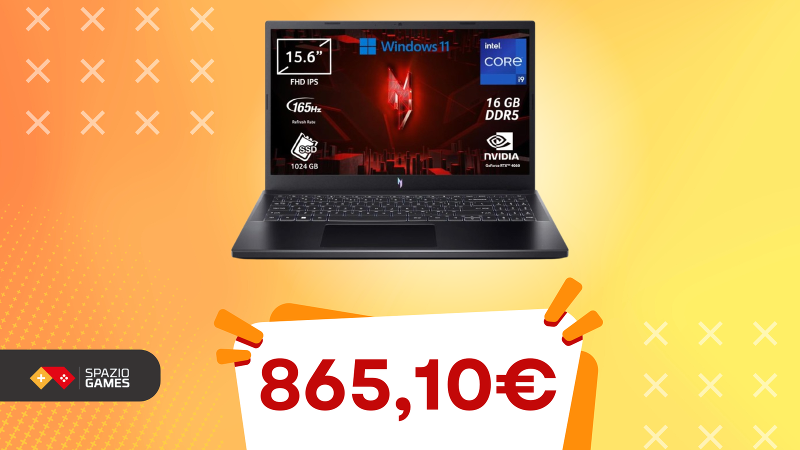 Acer Nitro V 15 con Ryzen 7 e RTX 4050 al MINIMO STORICO! IMPERDIBILE!