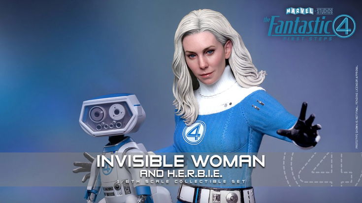 La Donna Invisibile arriva con H.E.R.B.I.E.: il tributo Hot Toys al film Fantastic Four