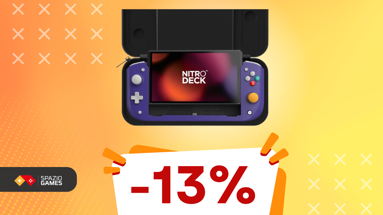 CRKD Nitro Deck Retro Purple per Switch in SCONTO: comfort e precisione al TOP!
