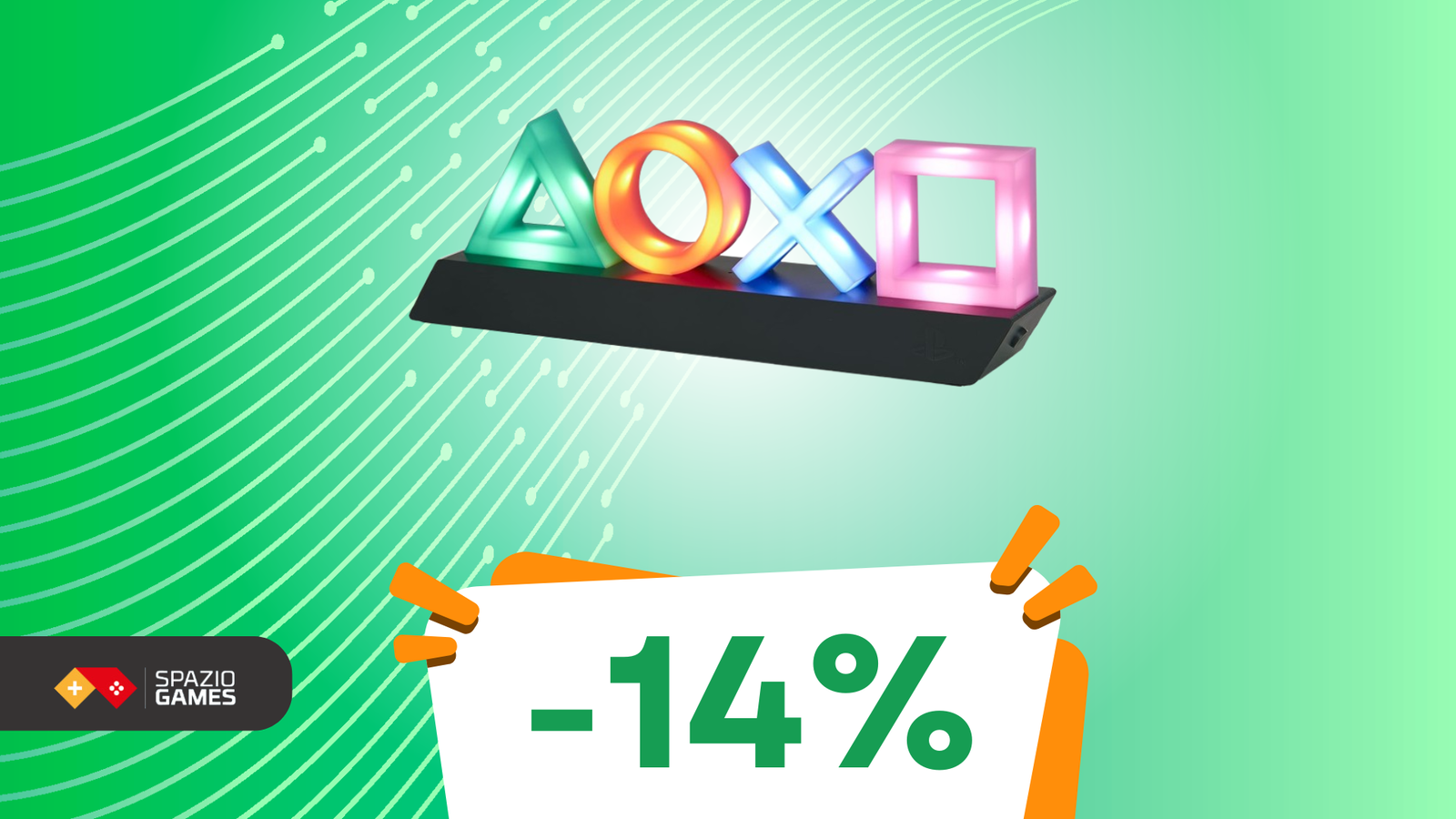 Lampada icone PlayStation a PREZZO SHOCK: rendi unica la tua postazione da gioco!
