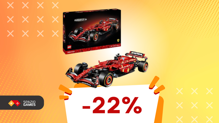 Immagine di Ferrari SF-24 LEGO: il set da collezione scende al minimo, 180€!