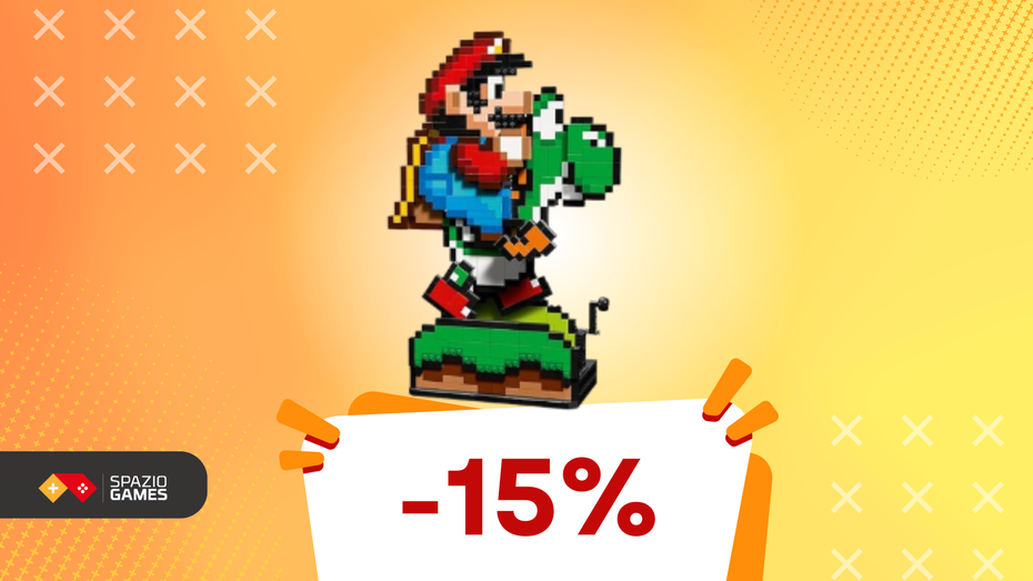 Immagine di Costruisci Mario e Yoshi in versione pixelata LEGO a 110€!