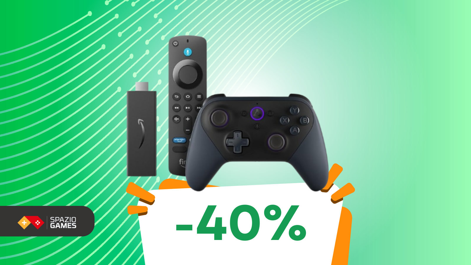 Il duo per TV e gaming: Fire TV Stick HD e controller a 69€!
