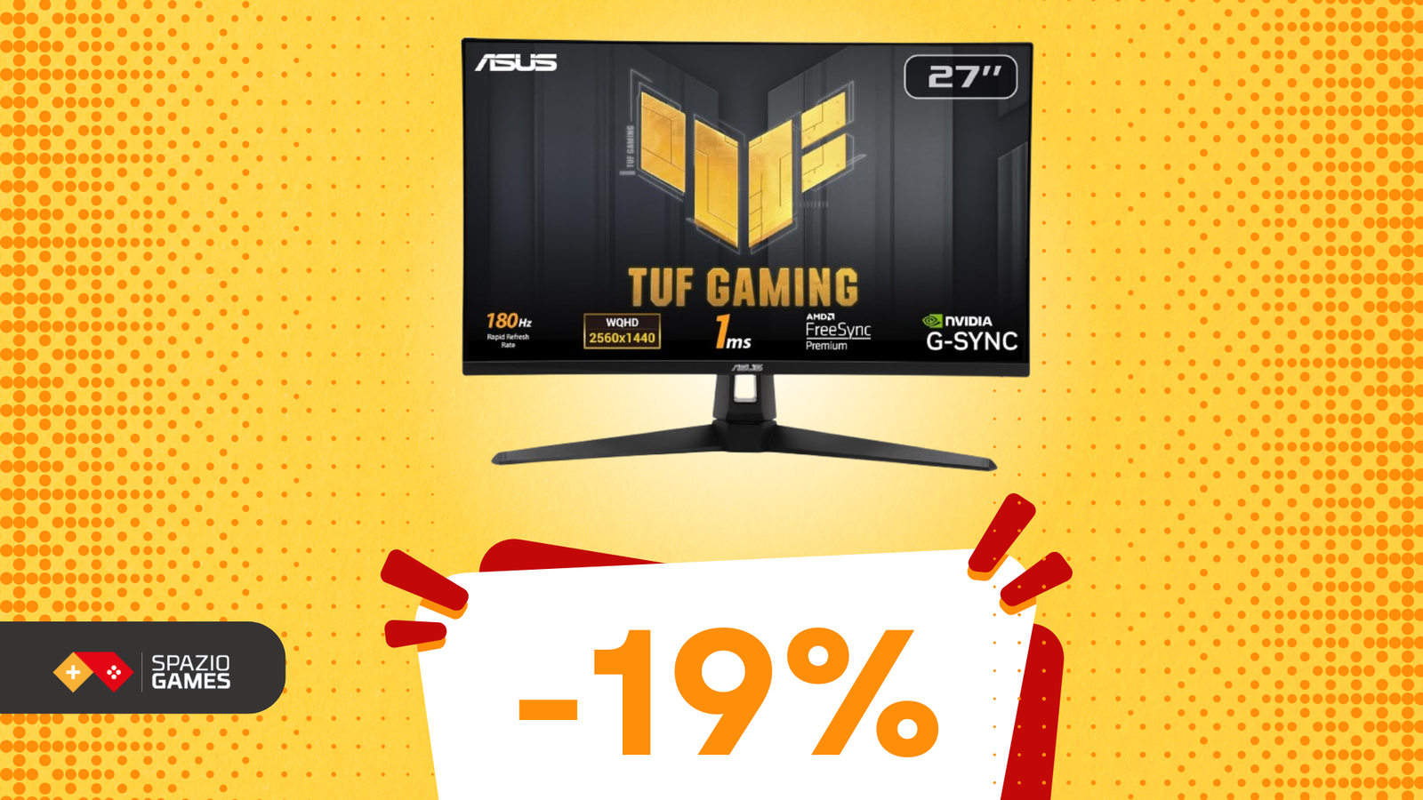 ASUS TUF Gaming VG27AQ3A: prestazioni pro a MENO DI 180€!