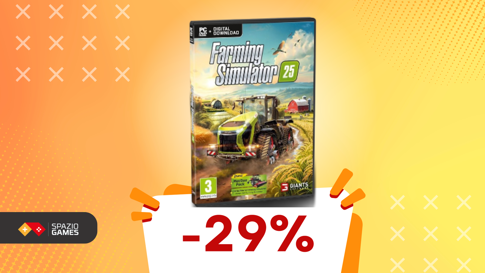 Farming Simulator 25: coltiva il tuo campo a soli 36€!