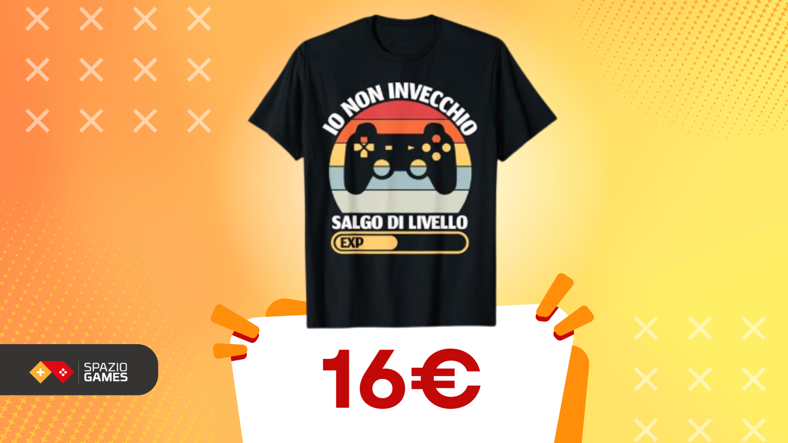 Una maglietta a 16€ perfetta per i veri gamer nerd!