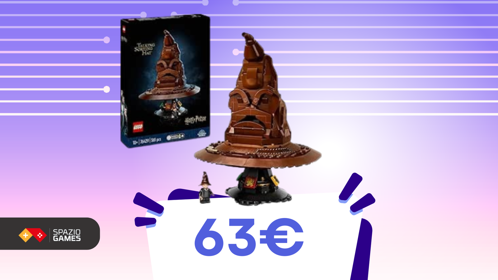 Il cappello LEGO di Hogwarts decide il tuo destino a 63€!