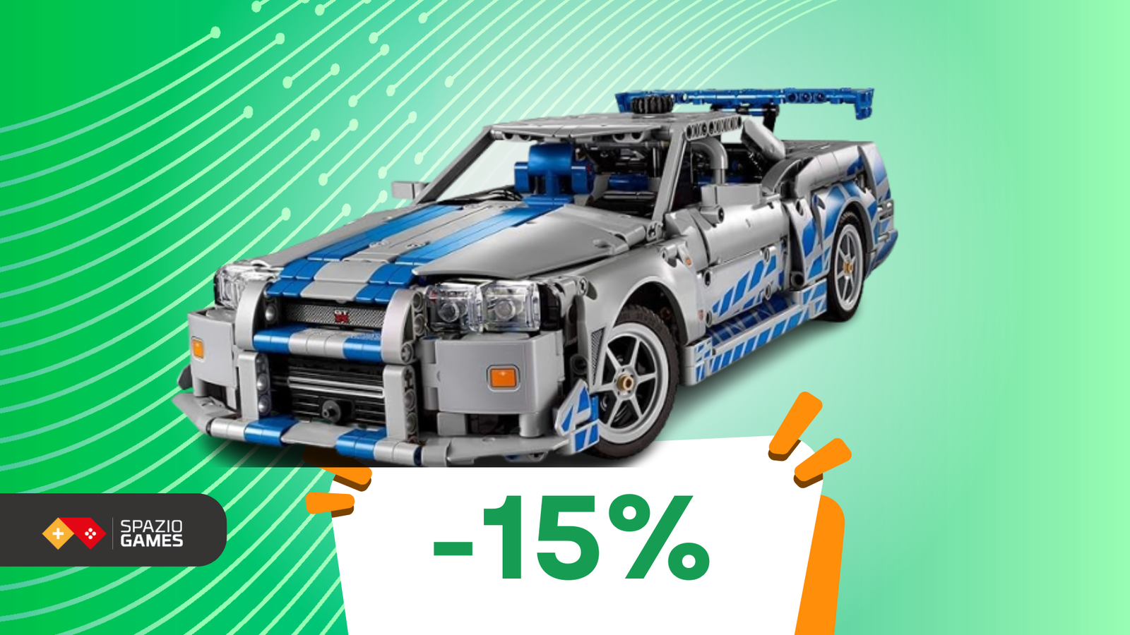 Fast & Furious a casa tua: LEGO Nissan Skyline a 120€!