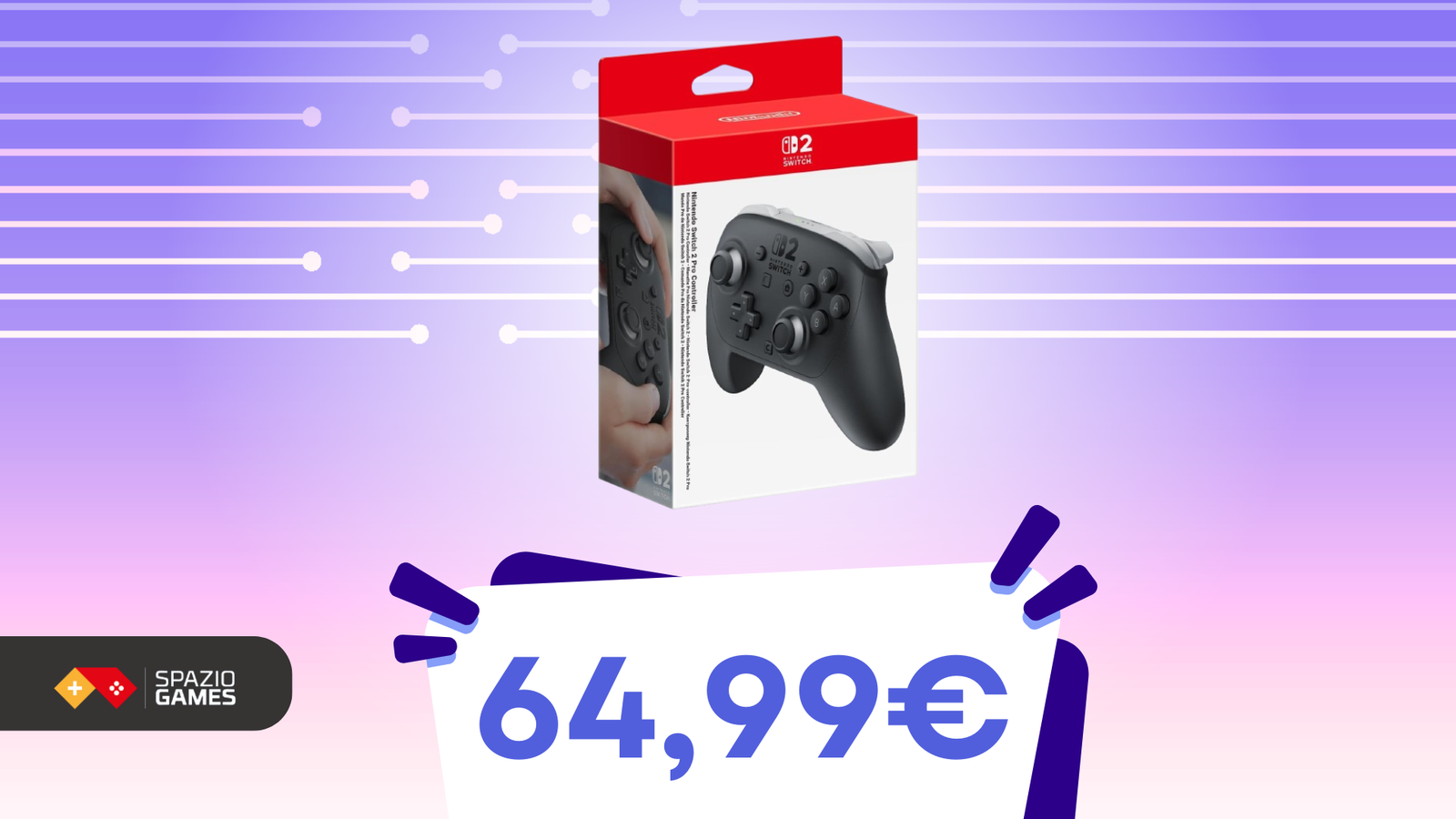 Nintendo Switch 2 Pro Controller: comfort e precisione a un PREZZO IMBATTIBILE!