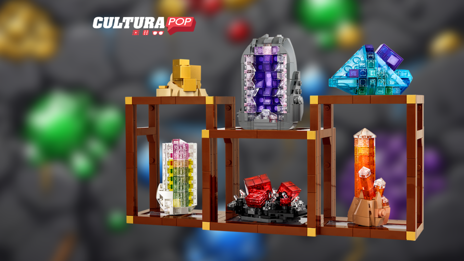 Immagine di L'arte dei minerali in mattoncini LEGO per collezionisti