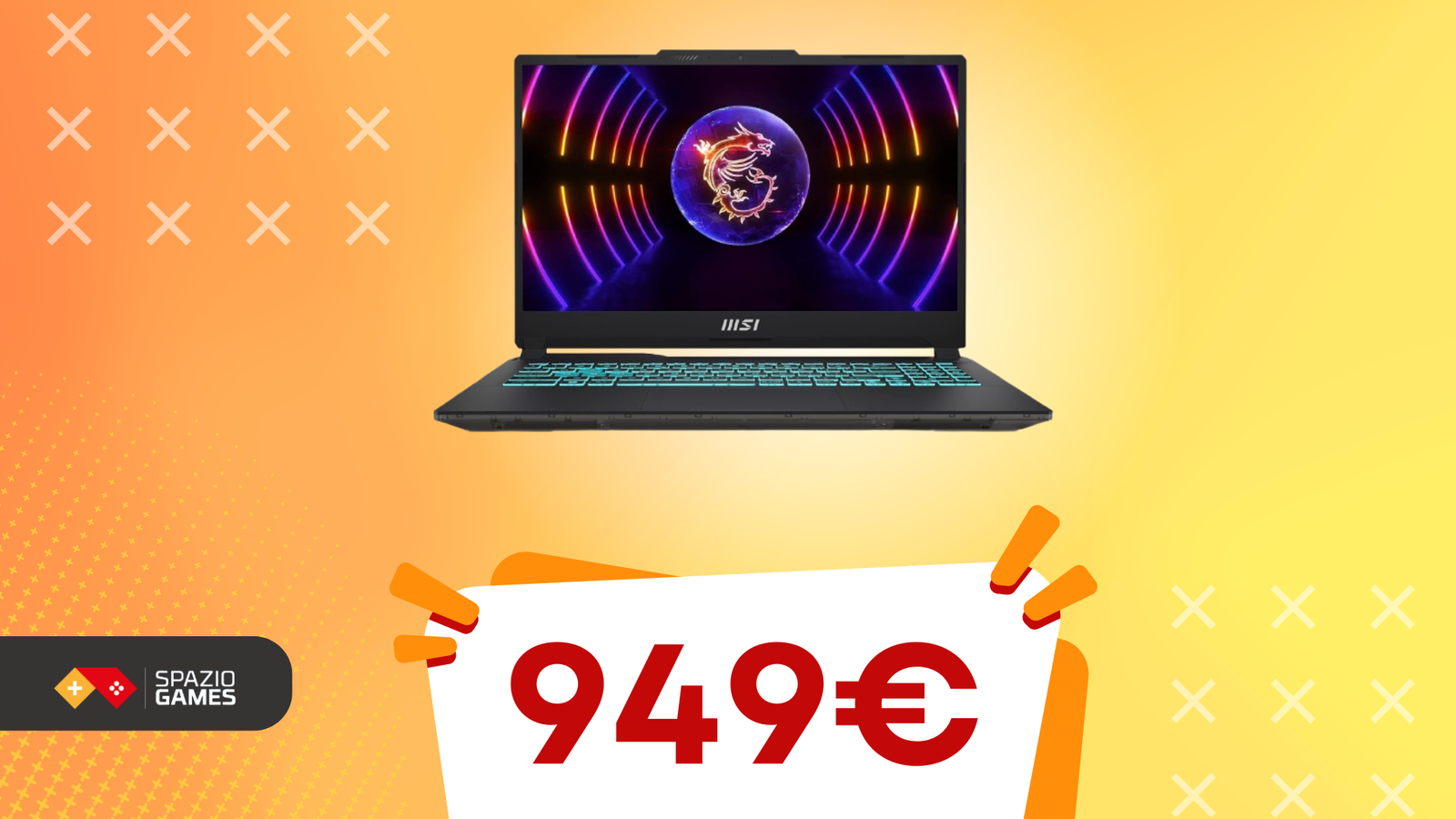 Notebook gaming MSI con RTX 4060 oggi a un SUPER PREZZO!