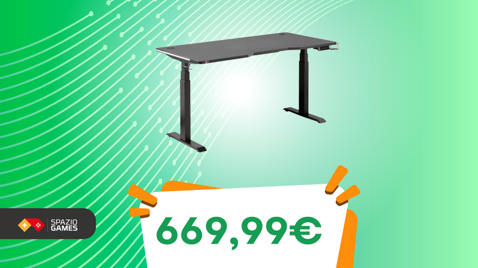 Immagine di Vulkan Gaming Desk: design pro ed ergonomia avanzata in SCONTO!
