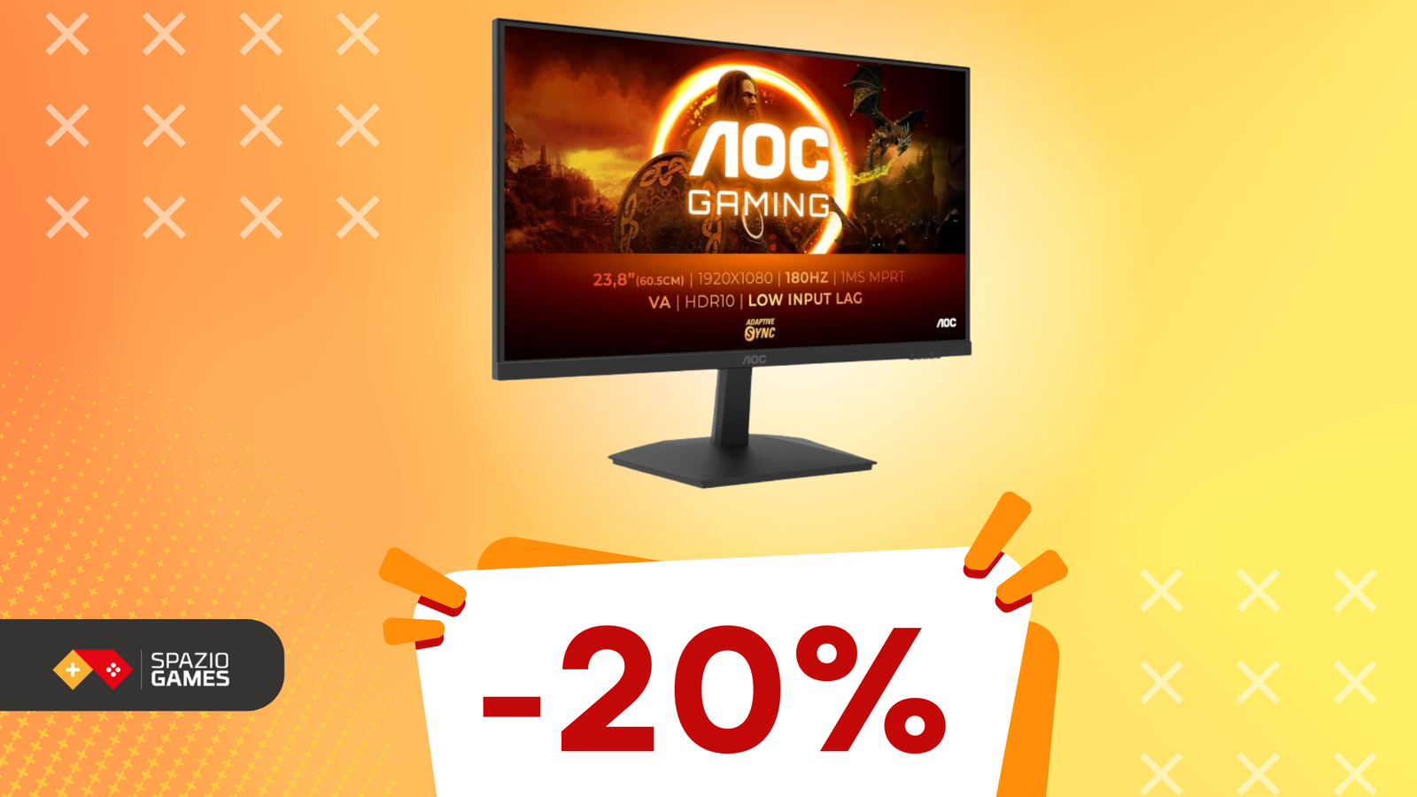 AOC Gaming 24G15N: il monitor da 24'' pensato per i gamer, a un PREZZO INCREDIBILE!