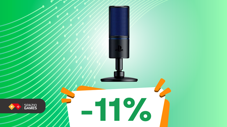 Immagine di OFFERTA LAMPO: Razer Seiren X per PlayStation in SCONTO, non lasciartelo scappare!