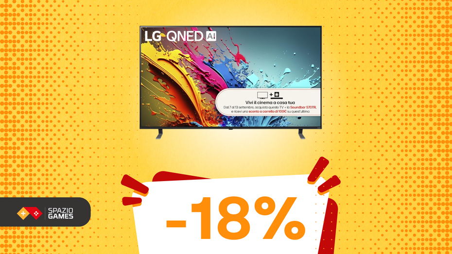 Immagine di RISPARMIA il 18% su un TV 65" di ultima generazione: tecnologia AI e design raffinato