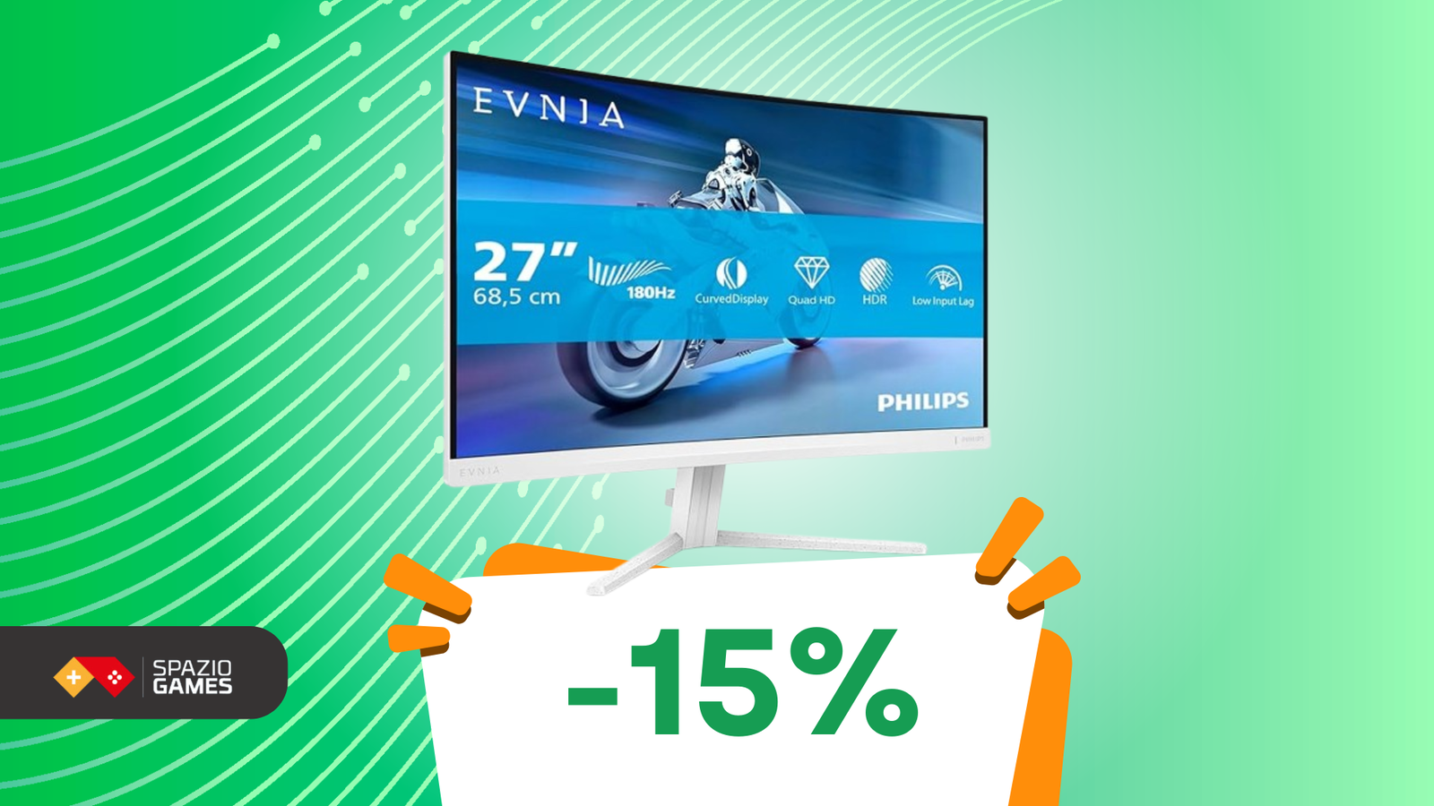 Philips Evnia 27" a 170€: il monitor curvo che ridefinisce il gaming!