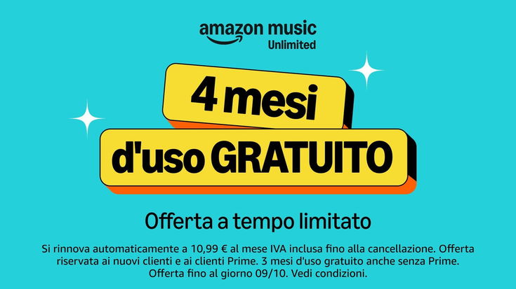 Se Amazon Music Unlimited gratis non ti interessa, forse la musica non è il tuo forte