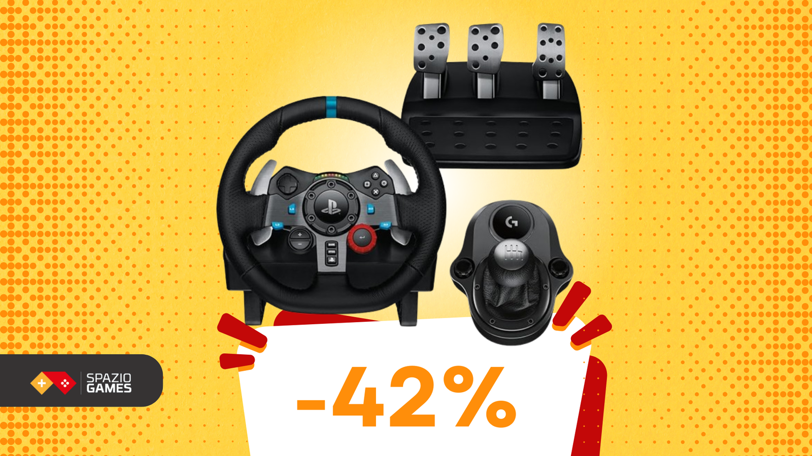 Prova l'esperienza di guida con questo set Logitech a 249€!
