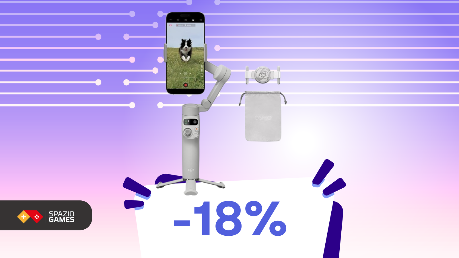 DJI Osmo Mobile 7 a 81€ e diventa un regista con lo smartphone!