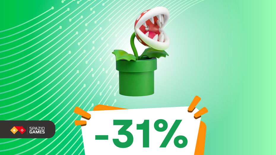Immagine di Lampada Piranha Plant di Super Mario: il tocco Nintendo che trasforma la tua postazione oggi SCONTATA!