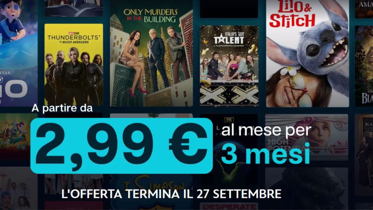 Disney+ da 2,99€ al mese: offerta speciale fino al 27 settembre!